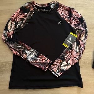 SOLD QTY 2 Hurley Size Medium SPF 50 Swim Long Sleeve Shirt